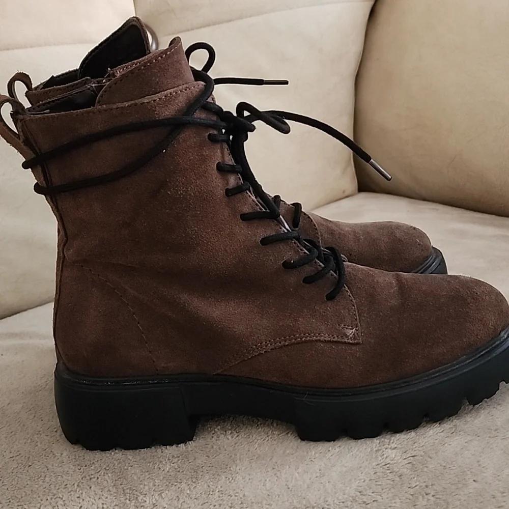 Matisse Chocolate Brown Platform Boots - Picture 3 of 13